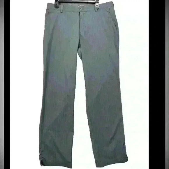 Nike Pants Men 34/32 Novelty Golf Tour Performance Chino Pin Striped Gray - Picture 1 of 5
